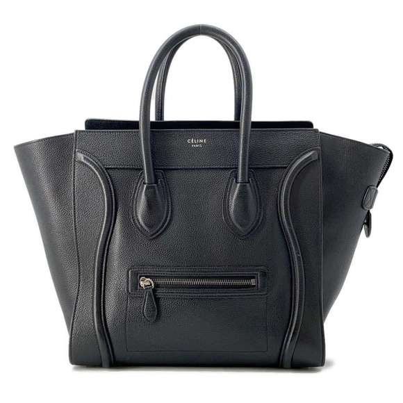 Celine Handbag Luggage Shopper Mini Tote Bag Black - Picture 1 of 15